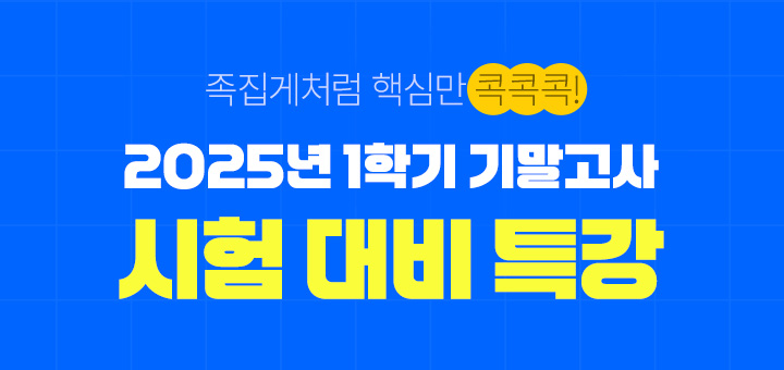 25년 1학기 기말고사 시험특강
